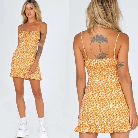 Princess Polly Missy Mini Dress - Orange